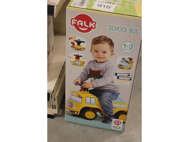 Loopwagen falk type schoolbus. - afbeelding 2 van  2