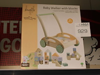 Loopwagen met blokken joueco. - afbeelding 1 van  2