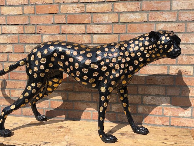 Lopende panter brons 140 cm breed - afbeelding 3 van  3