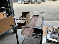 Loperpen koper/wit tapijt aflauitramd champagne - afbeelding 1 van  12