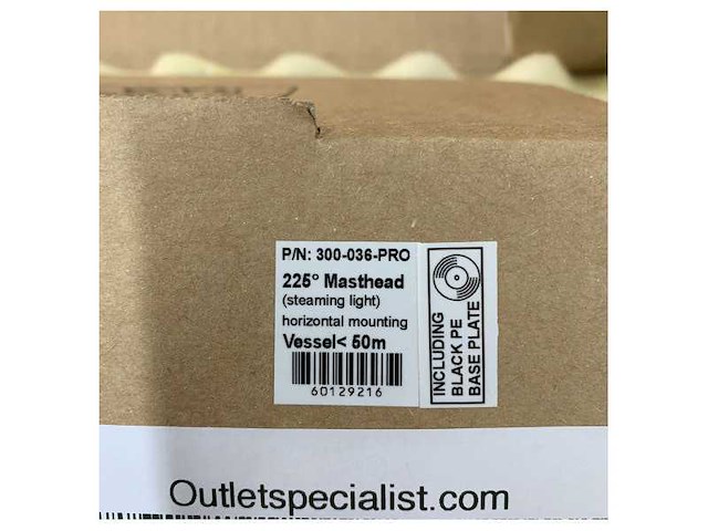 Lopolight 300-036-pro led masthead 225 degree white navigation light 5nm - 12/24v - afbeelding 7 van  7