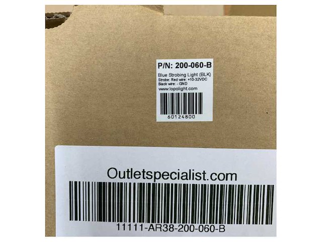 Lopolight 360 degree blue strobe navigation light black 200-060-b double flash - afbeelding 4 van  6
