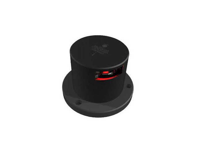 Lopolight port sidelight black red navigation light 2nm - 301-009-pro - afbeelding 2 van  5