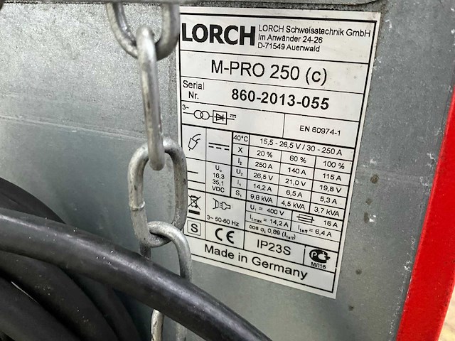 Lorch m-pro 250 mig lasapparaat - afbeelding 9 van  9