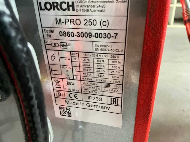 Lorch m-pro 250 mig lasapparaat - afbeelding 7 van  8