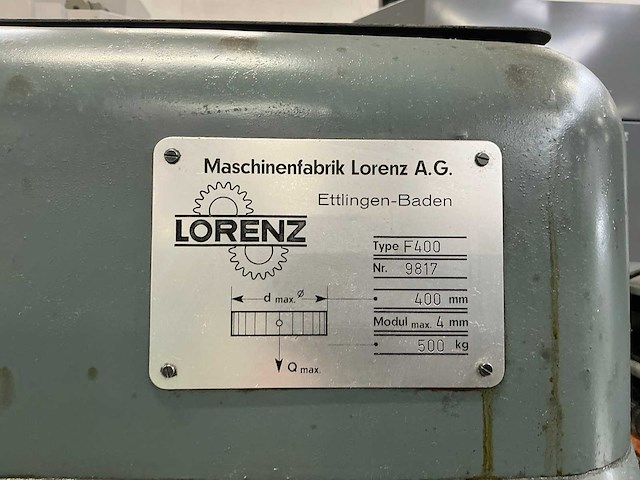 Lorenz f400 overige tandwielmachines - afbeelding 3 van  6