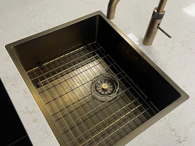 Lorreine 50sp-patina-bg spoelbak met bodemrek - afbeelding 1 van  1