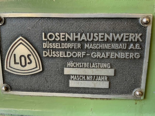 Losenhausenwerk - 1954 - balanceermachine - afbeelding 9 van  16