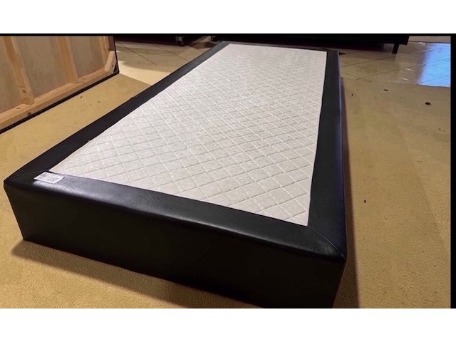 Losse boxspring, zwart - afbeelding 1 van  2