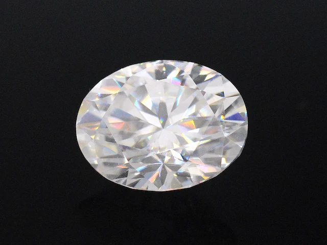 Losse moissaniet 3.00 ct, ovaal geslepen - afbeelding 1 van  2