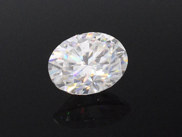 Losse moissaniet 3.00 ct, ovaal geslepen - afbeelding 2 van  2
