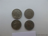 Lot amerikaanse 5 cents indian head en v nickel 1897 - afbeelding 2 van  3