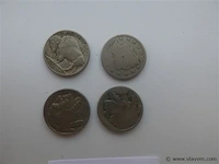 Lot amerikaanse 5 cents indian head en v nickel 1897 - afbeelding 3 van  3