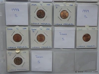 Lot amerikaanse cents in kartonhouders - afbeelding 3 van  3