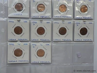 Lot amerikaanse cents in kartonhouders - afbeelding 3 van  3