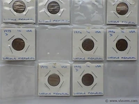 Lot amerikaanse cents in kartonhouders - afbeelding 4 van  4