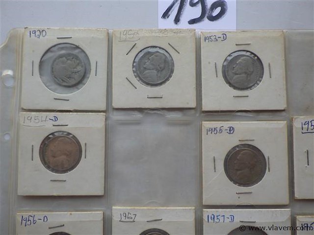 Lot amerikaanse five cents oa indian head - afbeelding 2 van  4