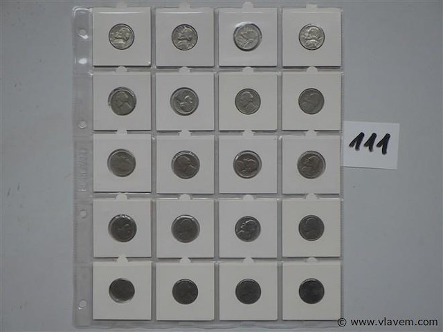 Lot amerikaanse munten 5 cents - afbeelding 1 van  3