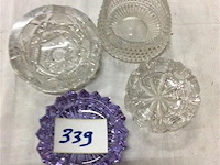 Lot asbakken glas - afbeelding 1 van  3