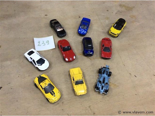 Lot auto's metaal - afbeelding 1 van  3