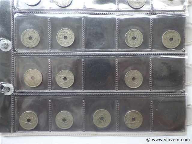 Lot belgische munten 1850-1950. - afbeelding 3 van  5