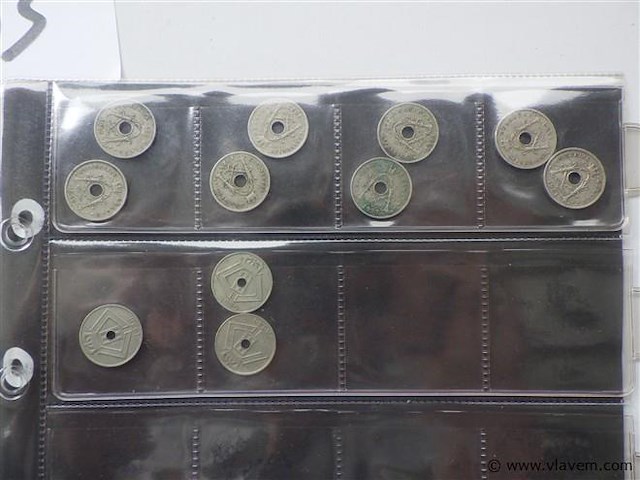 Lot belgische munten 1850-1950. - afbeelding 4 van  5