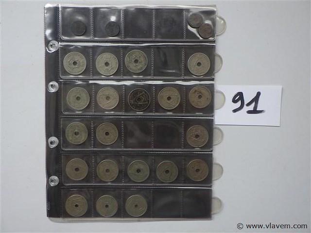 Lot belgische munten 1900-1950. - afbeelding 1 van  3