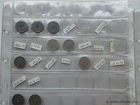 Lot belgische munten (3 vellen) - afbeelding 2 van  8