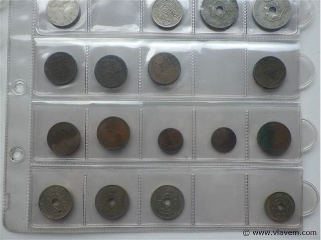 Lot belgische munten (3 vellen) - afbeelding 4 van  8