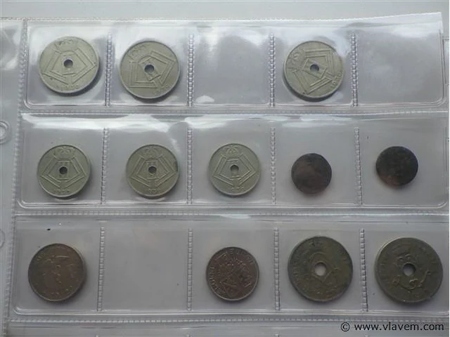 Lot belgische munten (3 vellen) - afbeelding 5 van  8