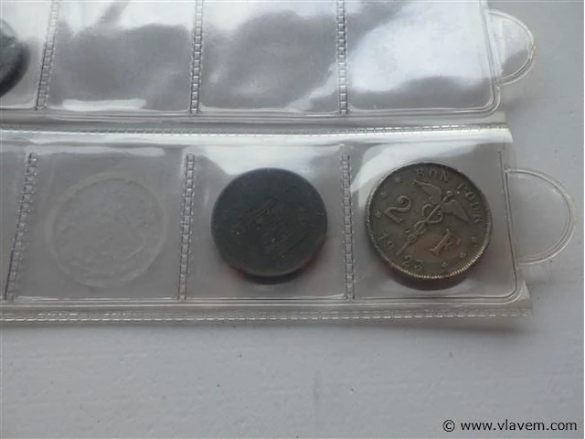 Lot belgische munten (3 vellen) - afbeelding 8 van  8