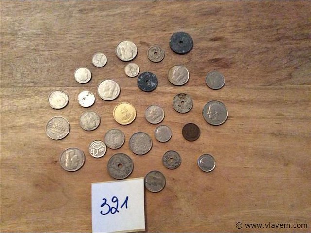 Lot belgische munten - afbeelding 1 van  3