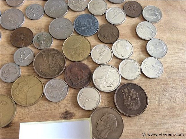 Lot belgische munten - afbeelding 2 van  4