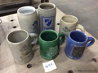 Lot bierkruiken - afbeelding 1 van  2