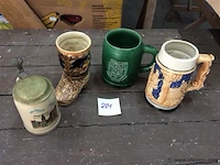 Lot bierkruiken