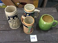 Lot bierkruiken