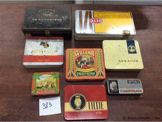 Lot blikken dozen ( rookwaren) - afbeelding 1 van  3