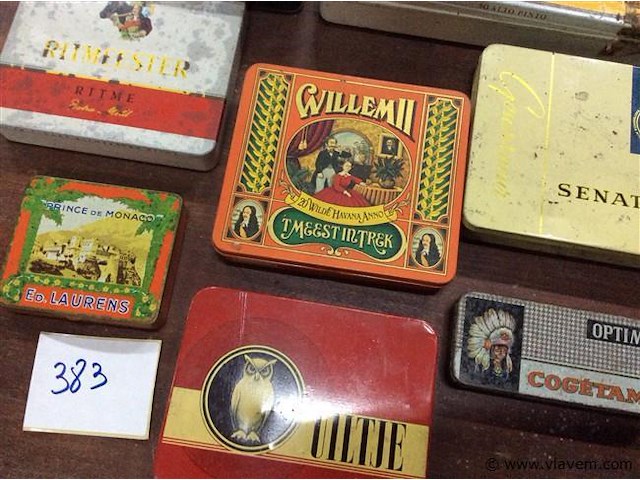 Lot blikken dozen ( rookwaren) - afbeelding 2 van  3