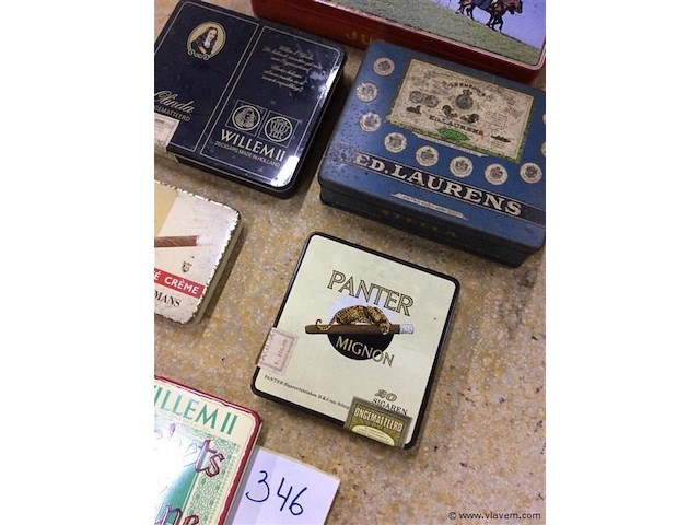 Lot blikken dozen sigaren - afbeelding 2 van  2