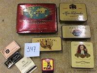 Lot blikken dozen sigaren - afbeelding 1 van  3