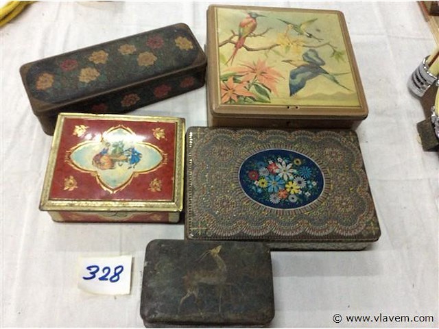 Lot blikken dozen - afbeelding 1 van  2