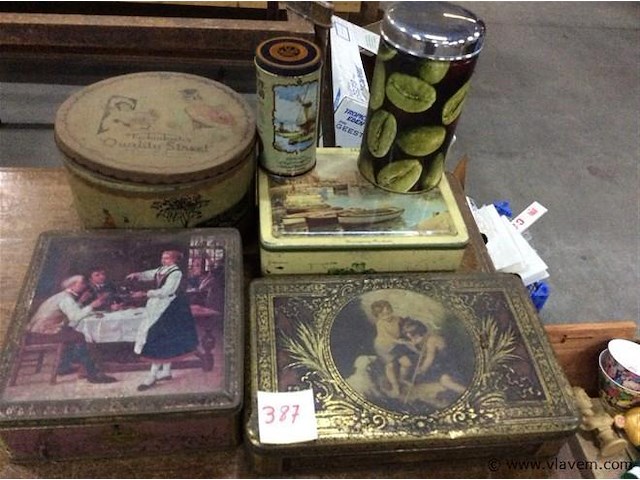 Lot blikken dozen - afbeelding 1 van  3