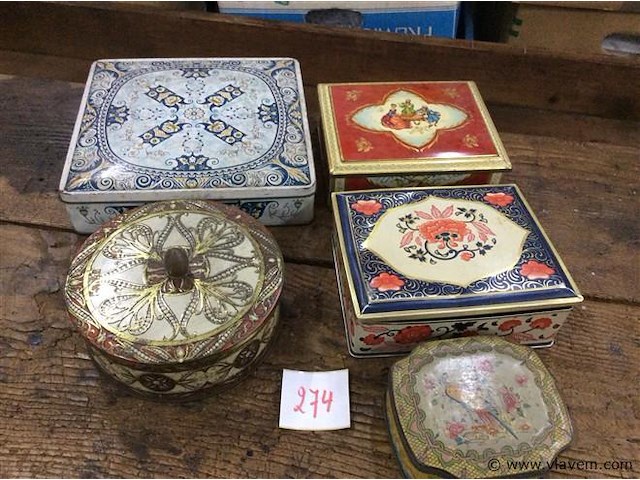Lot blikken dozen - afbeelding 1 van  3