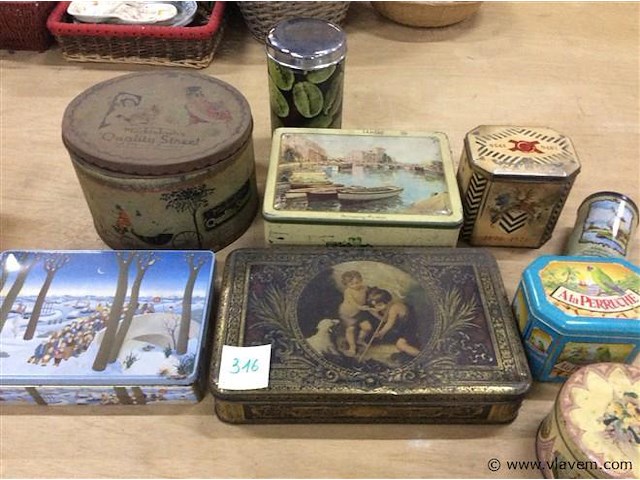 Lot blikkken dozen - afbeelding 1 van  3