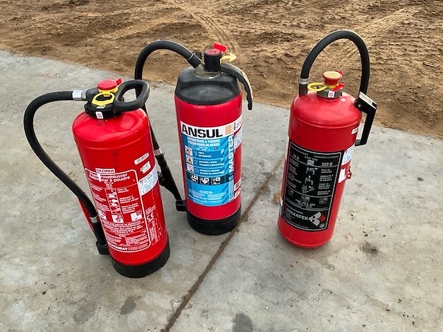 Lot brandblussers (3x) - afbeelding 1 van  9