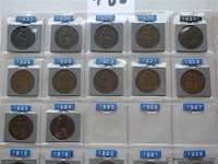 Lot britse half pennies - afbeelding 2 van  3