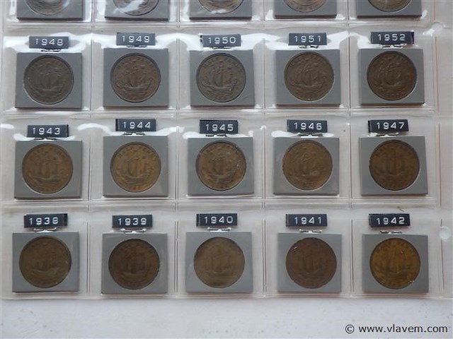 Lot britse half pennies - afbeelding 3 van  3