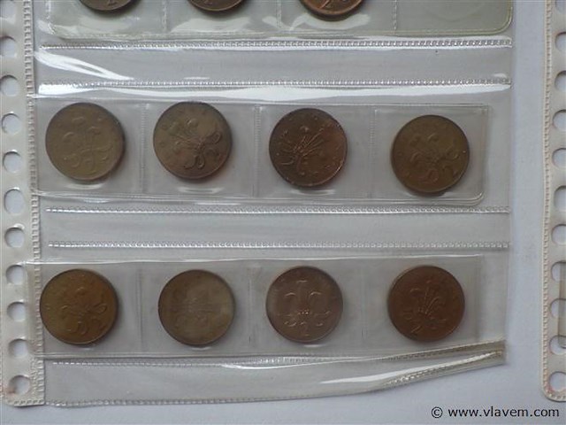 Lot britse munten 2 pence - afbeelding 3 van  5