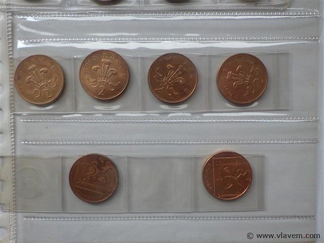 Lot britse munten 2 pence - afbeelding 5 van  5
