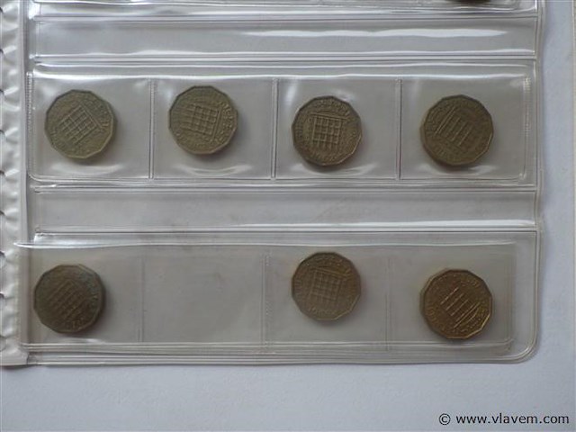 Lot britse munten oa 6 pence - afbeelding 3 van  4